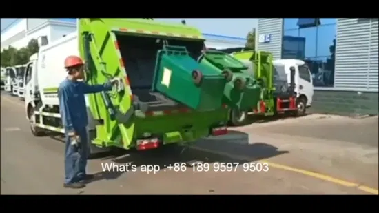 Dongfeng 6*4 폐기물 수집 먼지차 쓰레기 이송 트럭