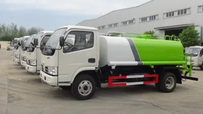 Dongfeng 4X2 3ton/4ton/5ton 물 탱크 트럭 Bowser 트럭 도로 스프링클러 유조 트럭 물대포가 있는 살포 차량 City Clean Truck